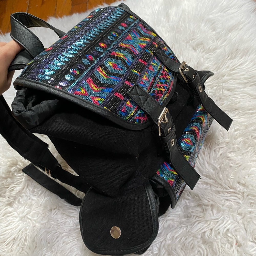 Black Sequence Backpack - image 3